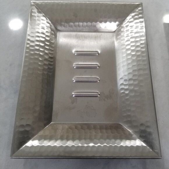 Hammered edge stainless trays made in india new - Picture 5 of 10